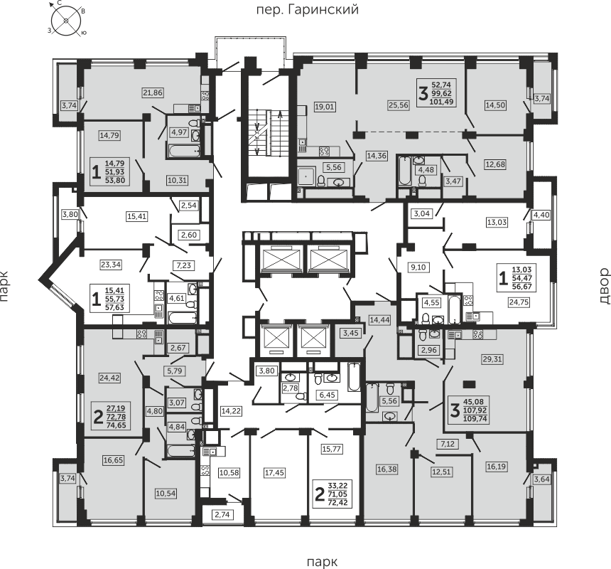 2-6 этаж
